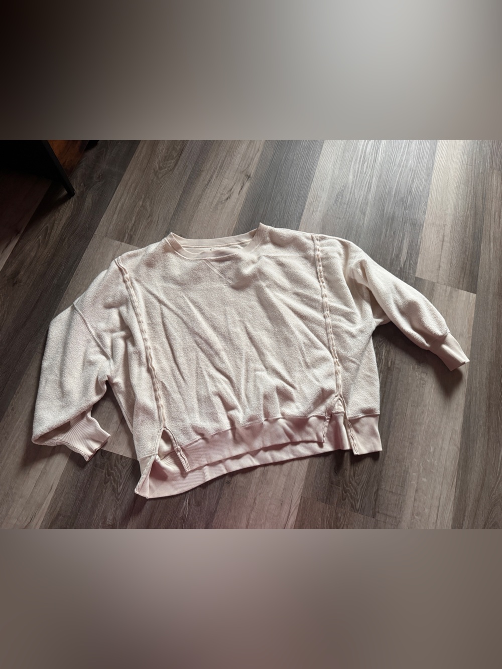 Light Pink Women's Crewneck Pullover Sweater